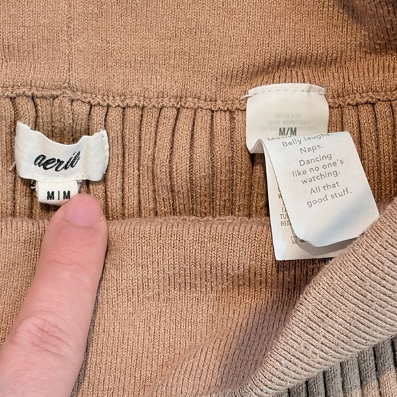 Aerie Brown Ribbed Knit sweater Set - Picture 7 of 9